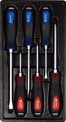 T32188 Набор отверток ударных 6 пред метов (крест и шлиц) в блистере T32188 Набор отверток ударных 6 пред метов (крест и шлиц) в блистере