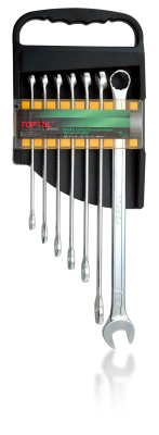 Набор удлиненных комбинированных ключей 10-19 мм, 7 предметов TOPTUL GAAM0706 Набор удлиненных комбинированных ключей 10-19 мм, 7 предметов TOPTUL GAAM0706